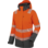 Warnschutz Parka Damen Neon EN 20471 3 orange anthrazit