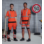 Warnschutz Poloshirt FLUO EN 20471 orange anthrazit