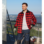 Overshirt Urban schwarz rot