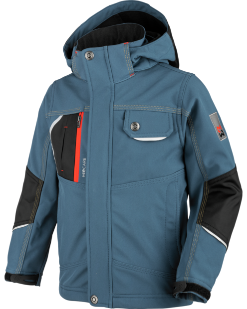 Kinder Softshelljacke Nature schieferblau