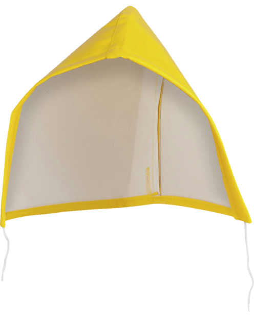 Kapuze für Regenjacke gelb