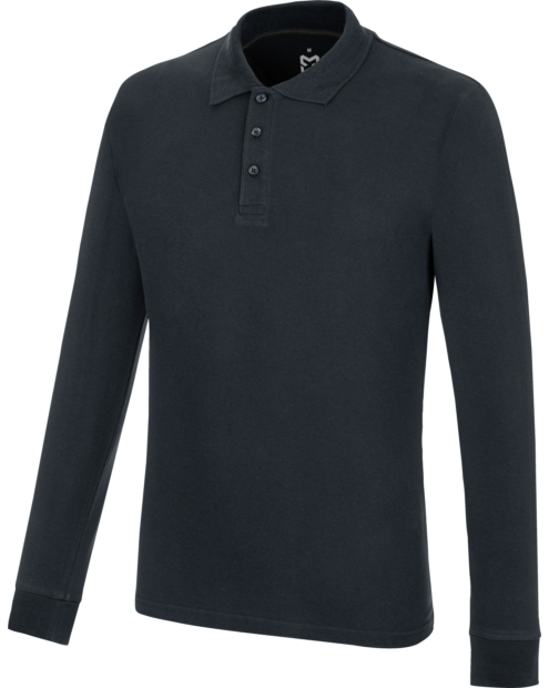 Poloshirt Longsleeve Job+ dunkelblau
