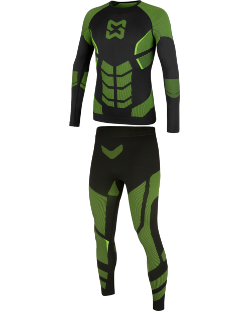 Thermo Unterwäsche Set schwarz grün