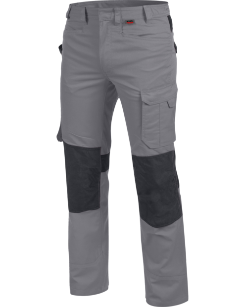 Metallfreie Bundhose, langlebige Bundhose, Bundhose für die industrielle Reinigung geeignet, graue Arbeitshose, lange Arbeitshose
