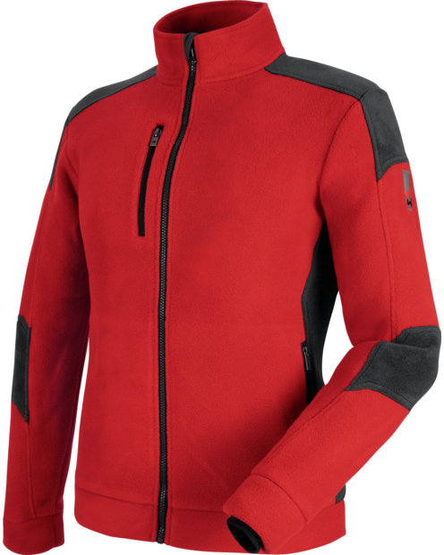 Leichte Fleecejacke, atmungsaktive Fleecejacke, Fleecejacke mit Taschen, Fleecejacke rot, warme Fleecejacke, Fleecejacke für kalte Tage, Fleecejacke für Elektriker