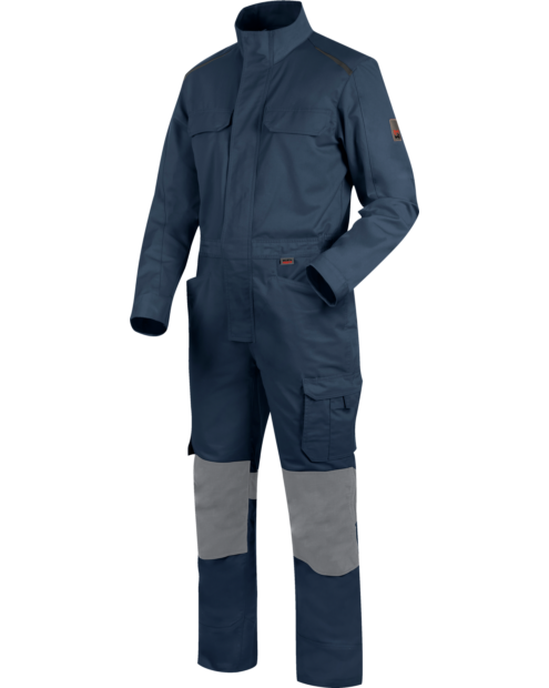 Blauer Blaumann, Blaumann Oeko-Tex® 100, Blaumann mit  Knietaschen EN 14404, Arbeitsoverall dunkelblau