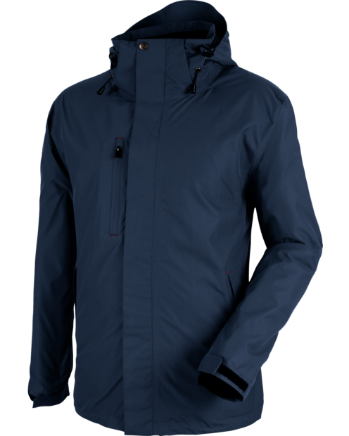 Atmungsaktive & leichte Arbeitsjacke, herausnehmbare Fleecejacke &  Kapuze ausgestattet
