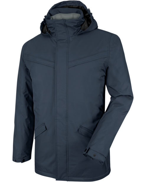 Praktischer Parka für den Winter, Jacke mit einstellbaren Ärmelbündchen, warme Winter Arbeitsjacke, gefütterte Jacke für Handwerker
