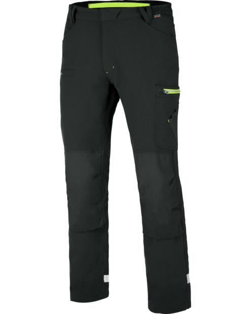 Moderne Winter Bundhose, gefütterte Arbeitshose mit praktischen Details, Hose mit Knietaschen EN 14404, Outdoor-Look für Handwerker