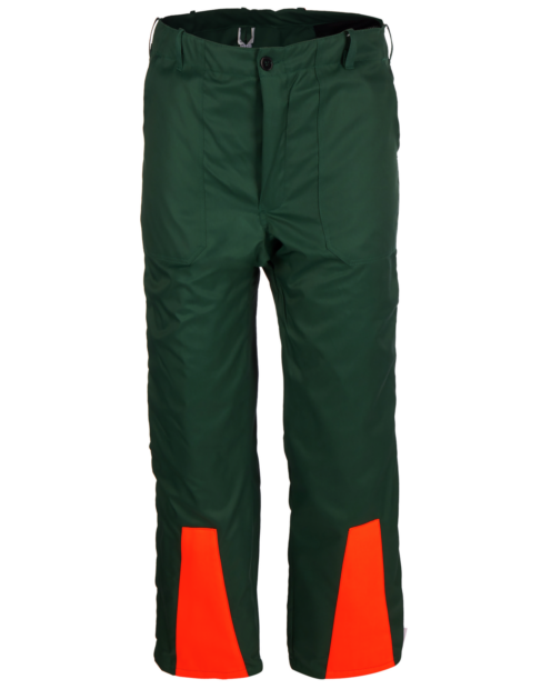 Praktische Schnittschutzhose mit Taschen, Scnittschutzbundhose mit leichtem Innenfutter, Hose für Arbeiten in Forst- und Waldgebieten
