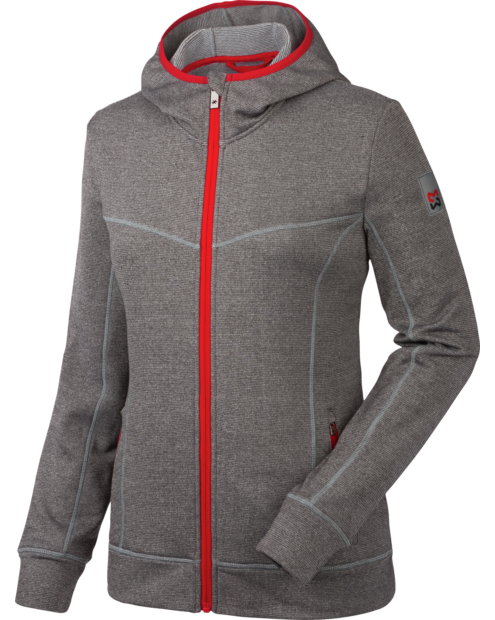 Moderne & wärmende Fleecejacke, Grau, hochwertiges Material, thermoregulierend und elastisch