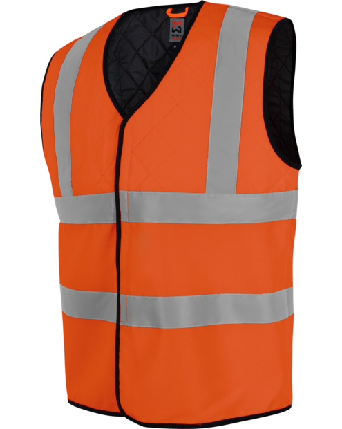 Antibakterielle Warn-Weste, waschbare HiVis Weste, Warnschutz-Weste mit Kühleffekt