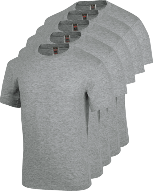 Arbeits T-Shirt 5er Pack hellgrau