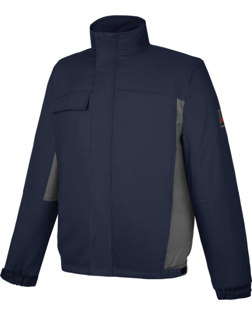 Winter Bundjacke Star CP dunkelblau grau
