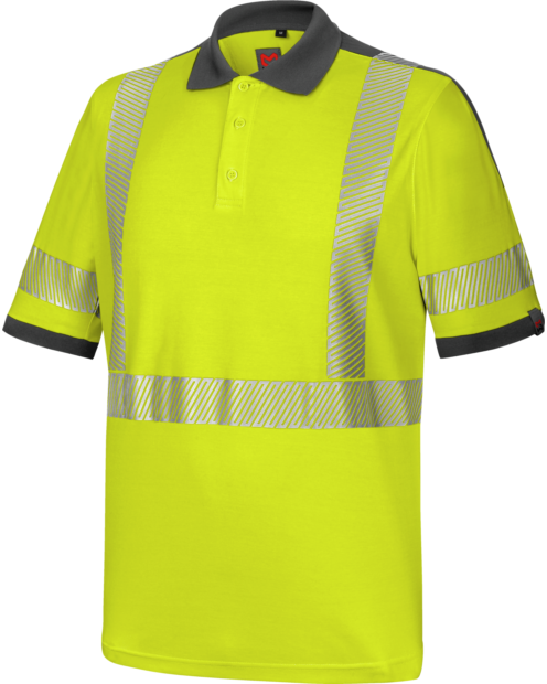 Warnschutz Poloshirt EN 20471 Klasse 2 Neon Plus gelb