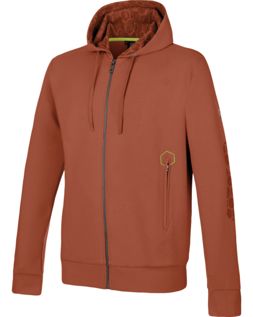 Sweatjacke Hoodie Fusion rot