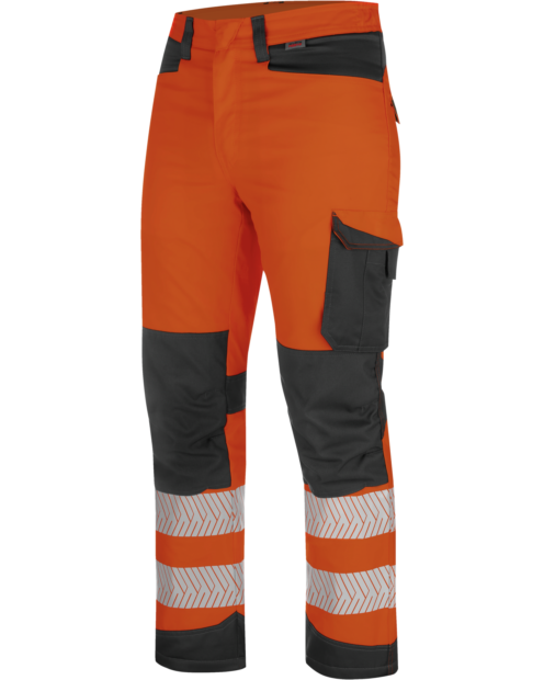 Warnschutz Winter Bundhose FLUO EN 20471 orange anthrazit