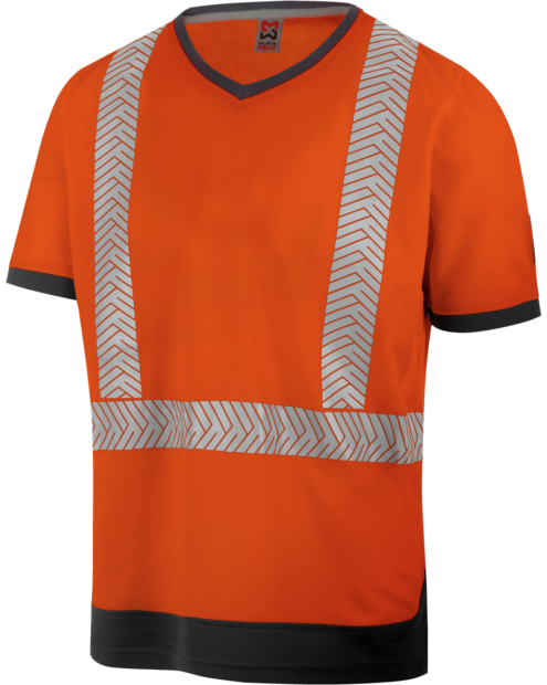 Warnschutz T-Shirt FLUO orange anthrazit