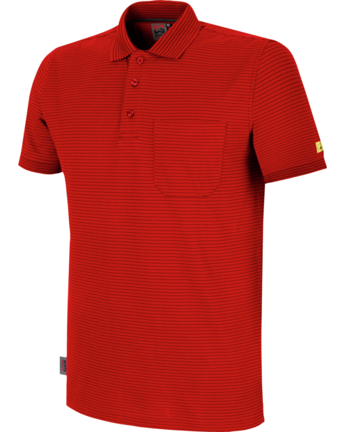 Poloshirt Apus Pocket ESD rot