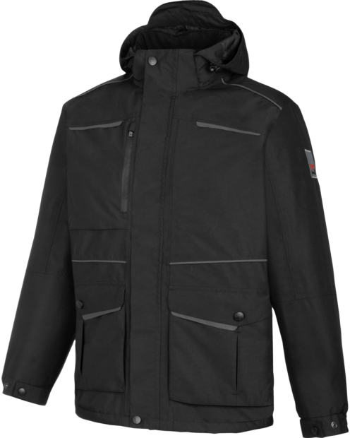 Überwiegend recycelte Parka, abnehmbarer Kapuze, reflektierenden Elementen, schutz bei Regen und Schnee