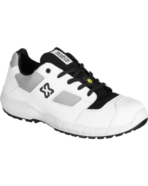 Weiße Sicherheitsschuhe Stretch X S3S ESD mit CORDURA Stretcheinsätzen und Fiberglaskappe