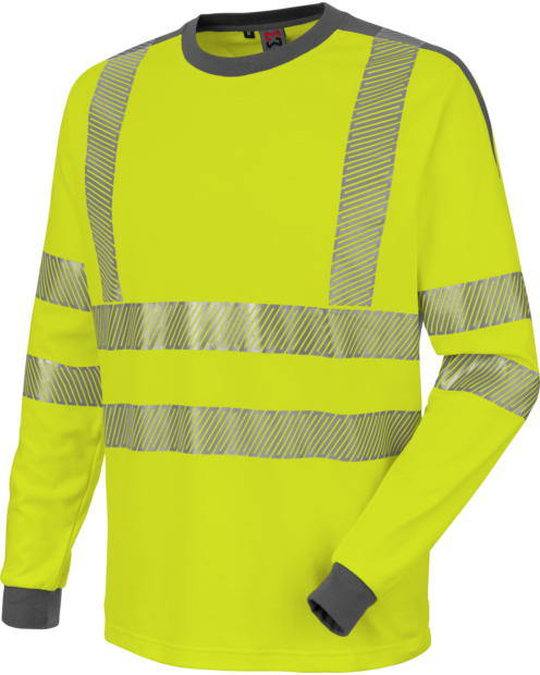 Warnschutz Langarmshirt Neon EN 20471 3 gelb