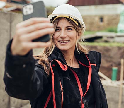 Extrem robuste und stylische Performance Arbeitsjacke für Profis auf dem Bau