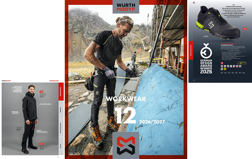 Jetzt den aktuellen Würth MODYF Workwear Katalog herunterladen Entdecken Sie unsere Arbeitskleidung, Sicherheitsschuhe sowie Workwear Zubehör